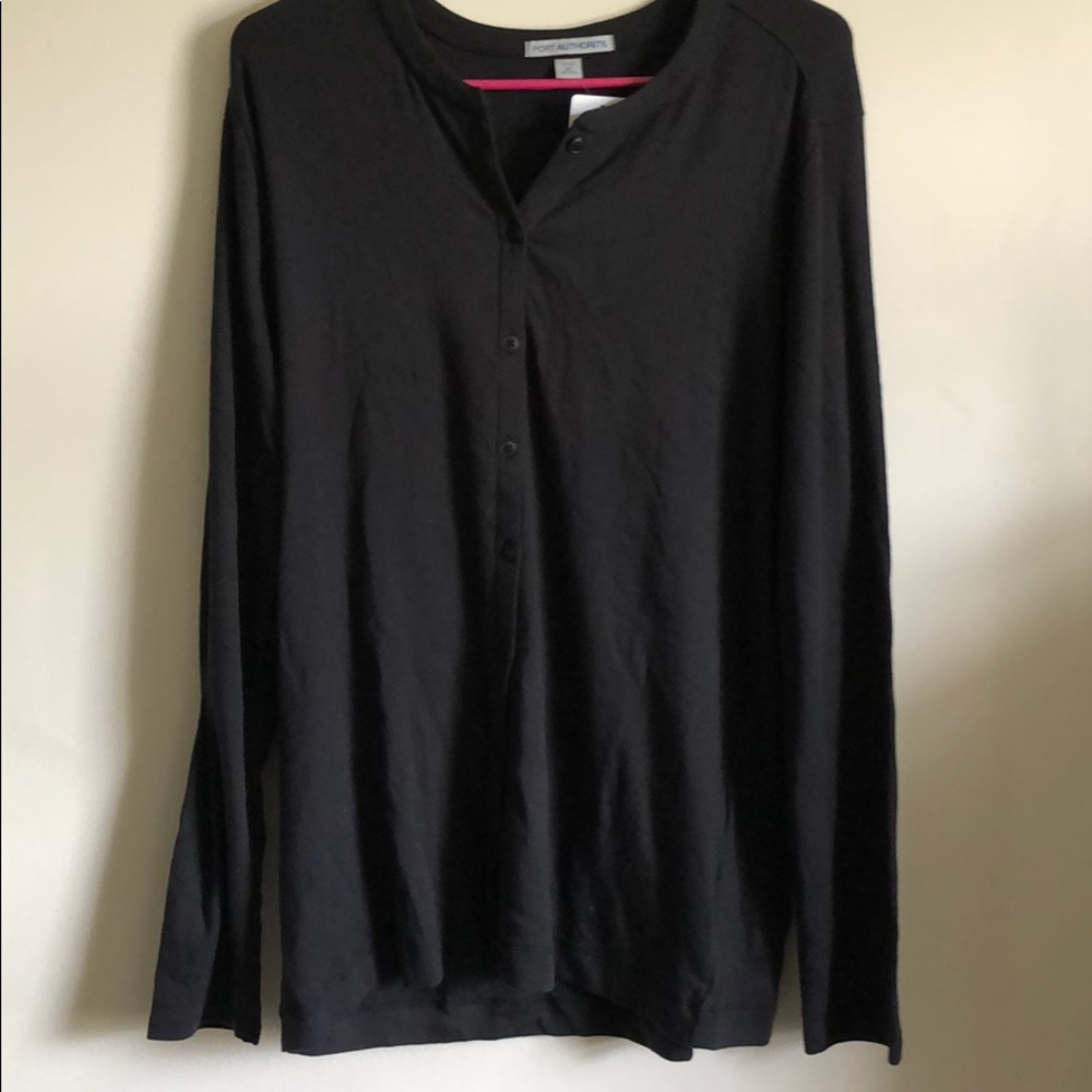 Port Authority Black Button Down Cardigan